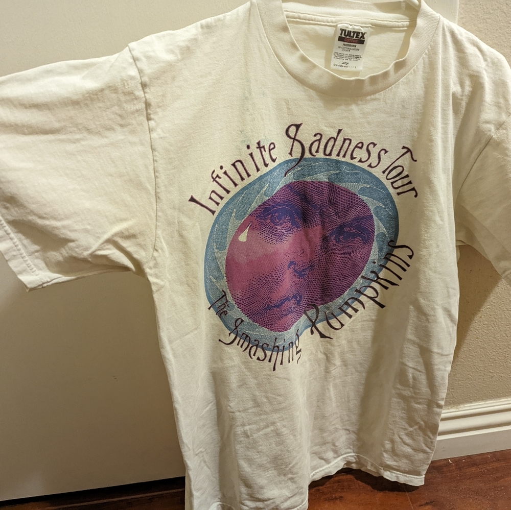 Rare Original Vintage 1996 Smashing Pumpkins Infinite Sadness Tour T-shirt Large